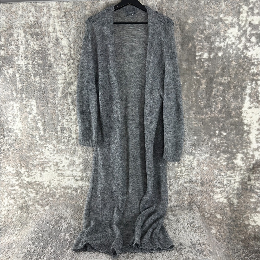 Athropologie Size One Size Wool Blend Open Front Cardigan Sweater Gray Casual